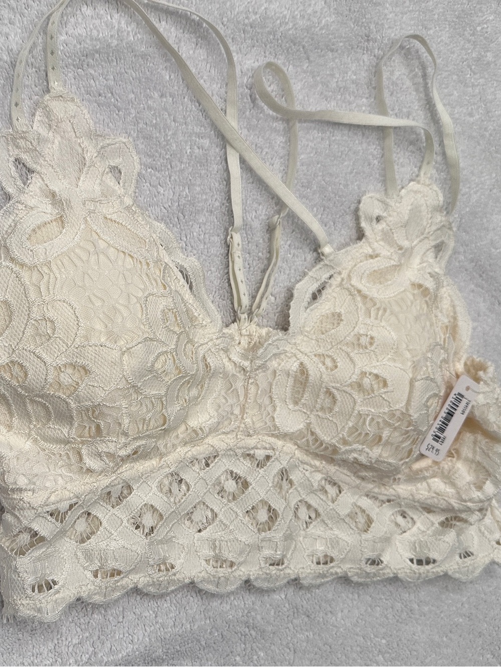 Altar’d State NWT Ivory Lace Bralette Size L